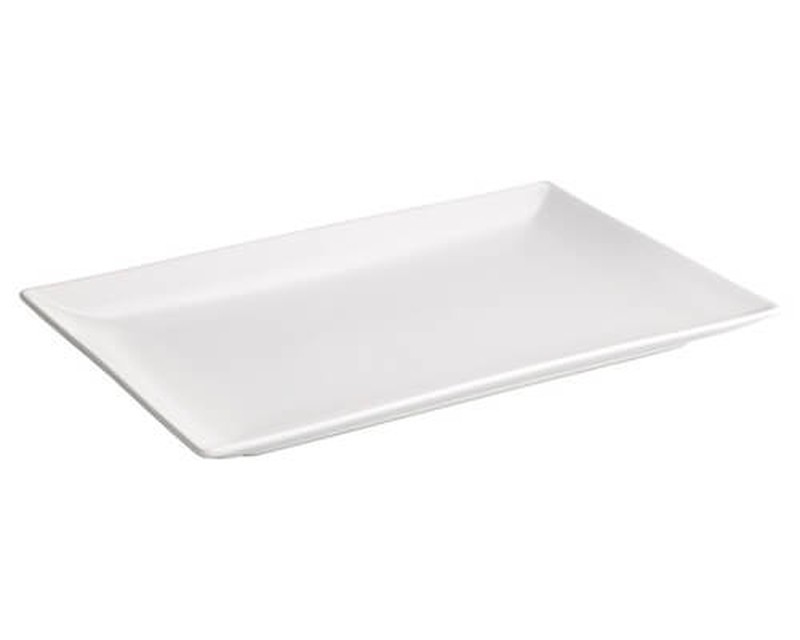 Bandeja Fuente Gres Acabado Mate Color Blanco X X Cm Colecci N