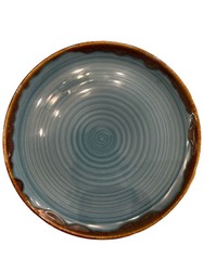 Autumn plato llano porcelana vitrificada Ø19 cm color Corn Blue