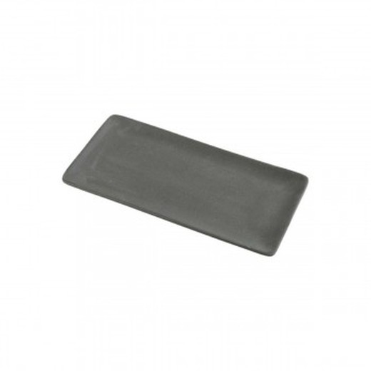 Bandeja / fuente de gres cerámico no poroso color negro 19,5x33,5 cm colección Sensitive Negro