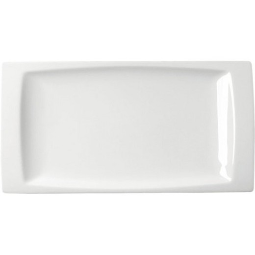 Bandeja / Fuente porcelana color blanco 28x15 cm colección Góndola