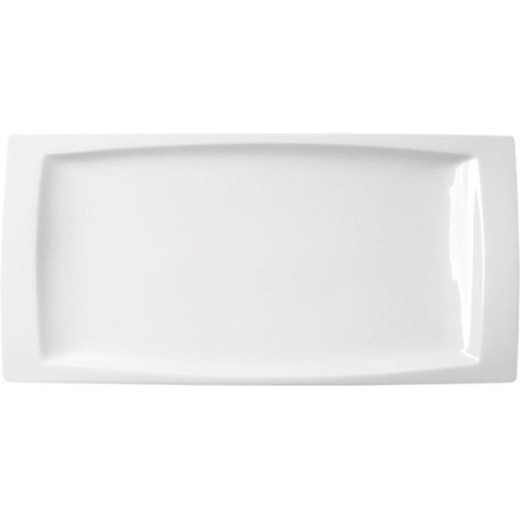 Bandeja / Fuente porcelana color blanco 36x18 cm colección Góndola