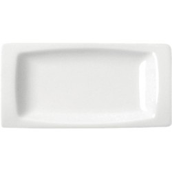 Bandeja / fuente Rabanera porcelana color blanco 13x6,5 cm colección Góndola