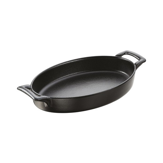 Bandejas / fuente oval color negro 20xx12,5H3,5 cm colección Belle Cuisine