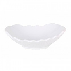 Bol porcelana stoneware color blanco 24x21x8 cm colección Cantabro