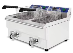 FREIDORA ELECTRICA 10 x 2 ltr. CON GRIFO (Doble)