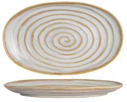Plato Azores costa color blanco Stoneware Vitrificado