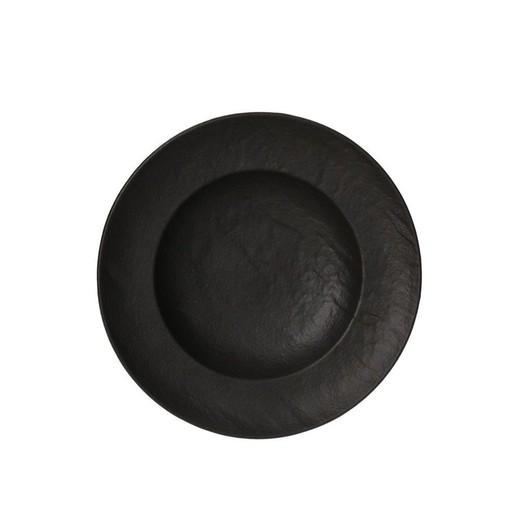 Plato hondo / pasta Ø25 cm colección Vulcania black