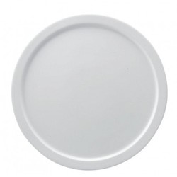 Plato pizza de porcelana reforzada color blanco Ø30 cm colección Reno