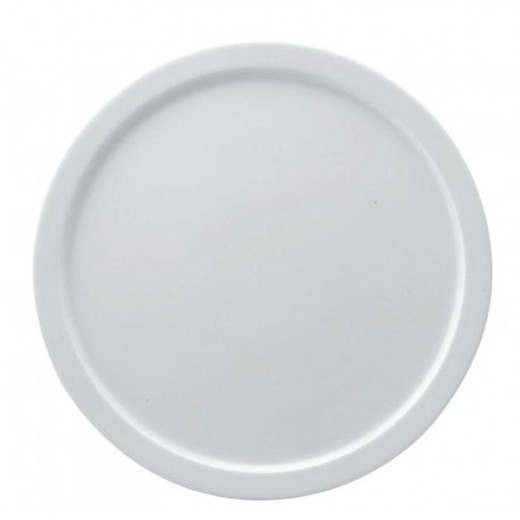 Plato pizza de porcelana reforzada color blanco Ø30 cm colección Reno