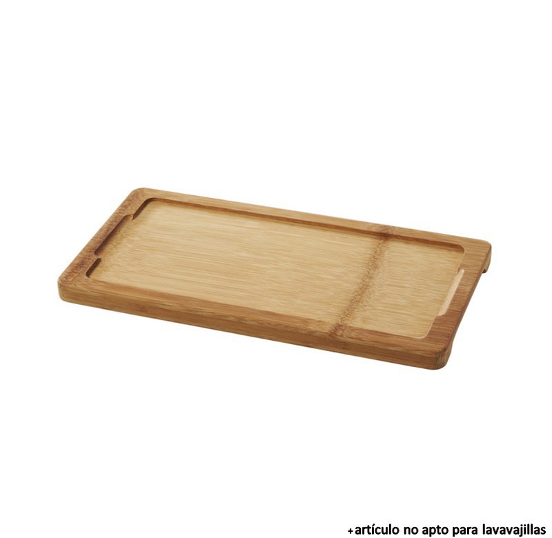 Bandeja bambú rectang. 28,5x15 cm colección Basalt — Equip Vic