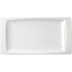 Bandeja / Fuente porcelana color blanco 28x15 cm colección Góndola