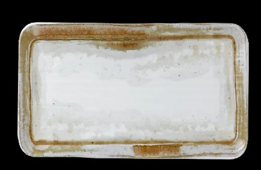 Bandeja / fuente rectangular decorado rústico 34,6x15,6 cm colección Finca Standstone