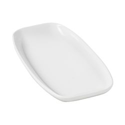 Bandeja / fuente rectang. Color blanco 24x12,5xH2,9 cm colección Club