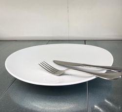 Bandeja / fuente steak oval porcelana reforzada color blanco 29 cm colección Reno