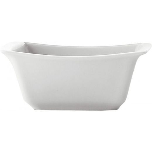 Bol cuadrado porcelana color blanco 14x12,5x5 cm (320cc.) colección Góndola
