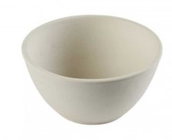 Bol llano de gres cerámico no poroso color blanco/crema Ø21 cm colección Sensitive blanco