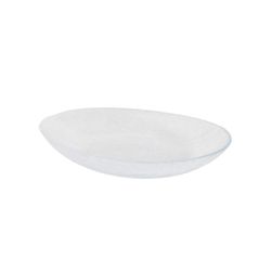 Bol oval de vidrio color transparente 28x18x5 cm colecció Bohai