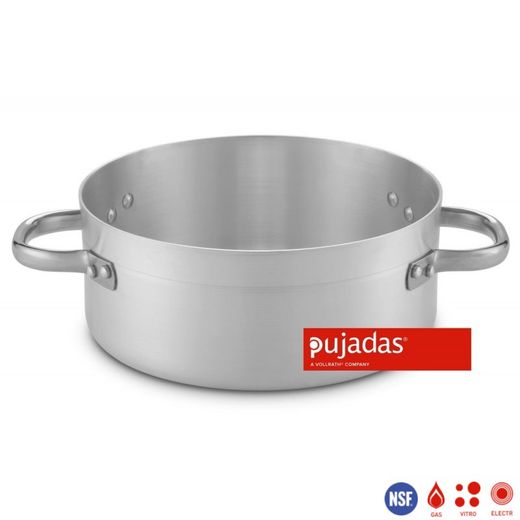 Cacerola Aluminio Baja con tapa