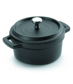 Cacerola con tapa MINI negra hiero fundido - Pack 3 unidades