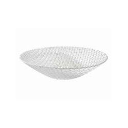 Ensaladera de vidrio color transparente Ø33x8,5 cm colección Braid