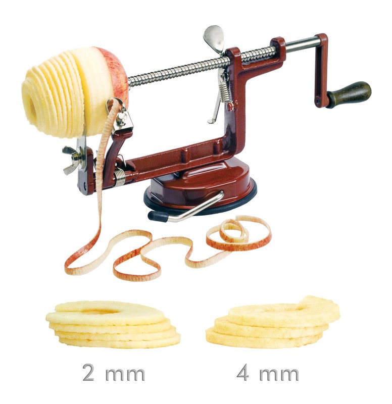 Máquina peladora de manzanas (Fijación con tornillo)