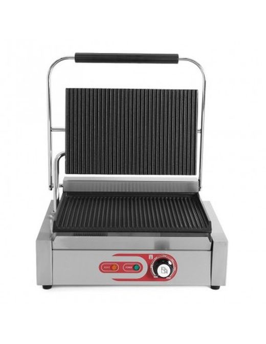 Plancha Grill con tapa en acero inoxidable