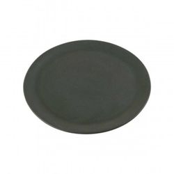 Plato llano de gres cerámico no poroso color negro Ø25 cm colección Sensitive Negro