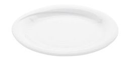 Plato llano redondo de porcelana reforzada color blanco Ø27 cm colección X-Tanbul