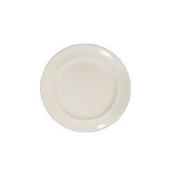 Plato llano postre porcelana Fine China color crema Ø21 cm colección Advantage